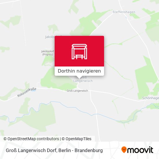 Groß Langerwisch Dorf Karte