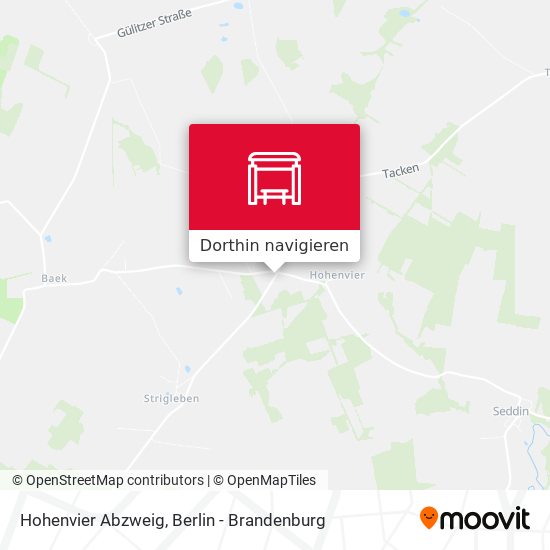 Hohenvier Abzweig Karte
