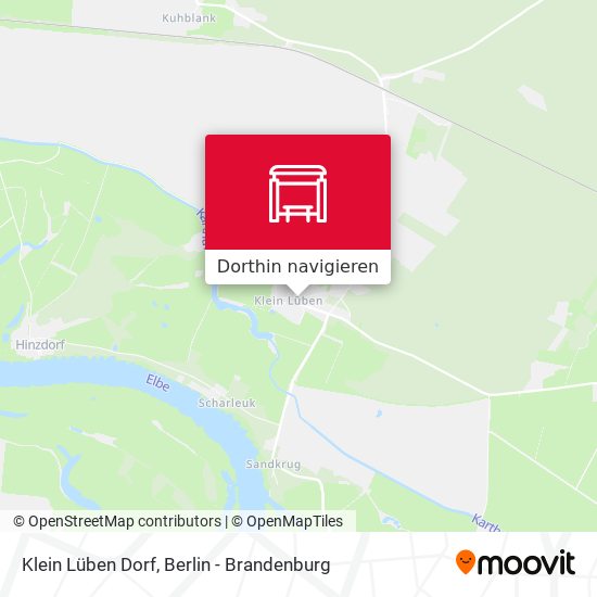 Klein Lüben Dorf Karte
