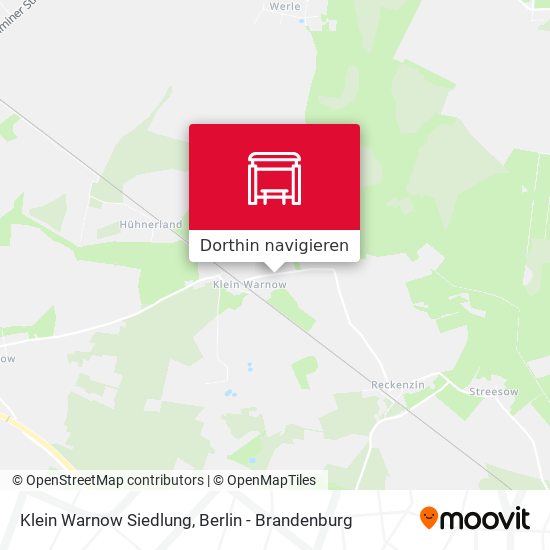 Klein Warnow Siedlung Karte