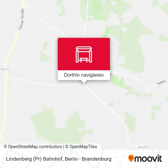 Lindenberg (Pr) Bahnhof Karte