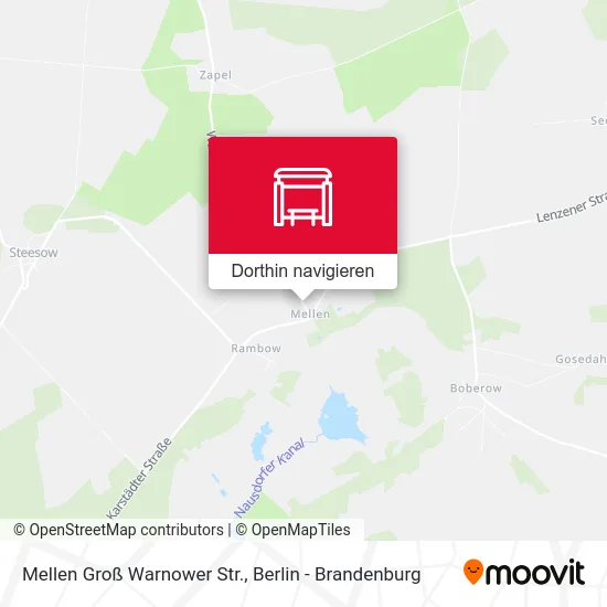 Mellen Groß Warnower Str. Karte