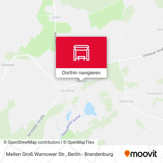 Mellen Groß Warnower Str. Karte