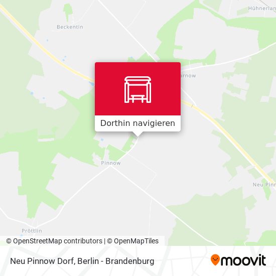 Neu Pinnow Dorf Karte