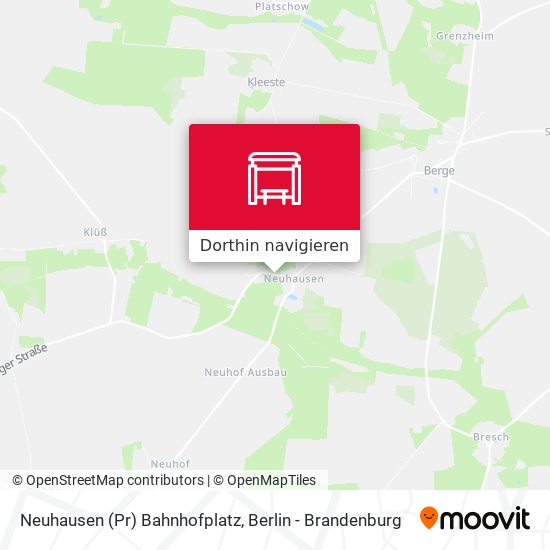 Neuhausen (Pr) Bahnhofplatz Karte