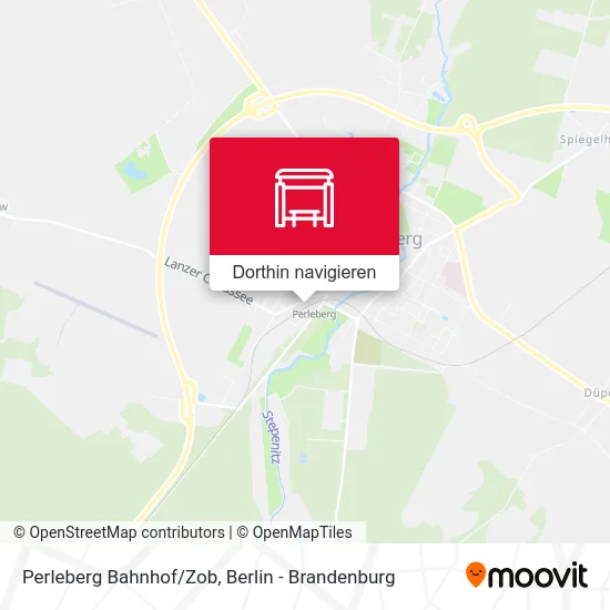 Perleberg Bahnhof/Zob Karte