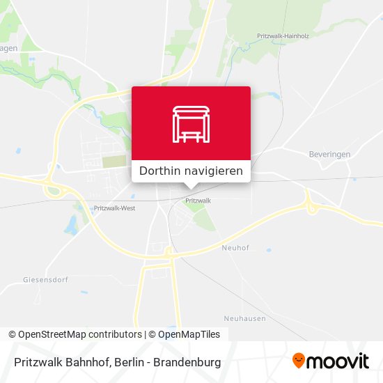 Pritzwalk Bahnhof Karte