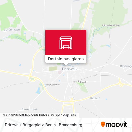 Pritzwalk Bürgerplatz Karte