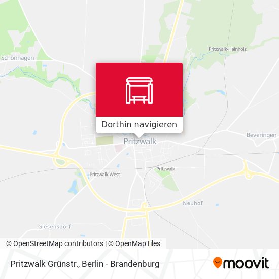Pritzwalk Grünstr. Karte