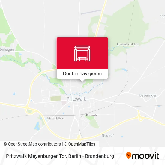Pritzwalk Meyenburger Tor Karte