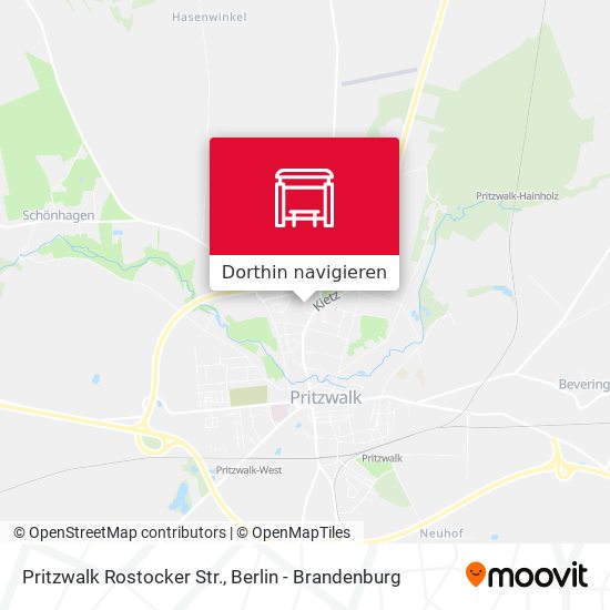 Pritzwalk Rostocker Str. Karte