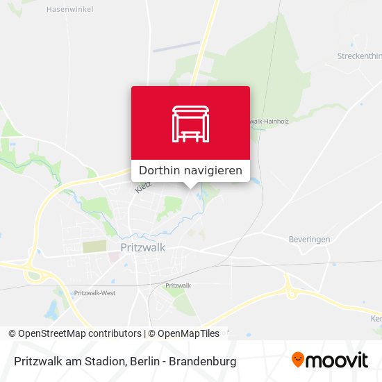 Pritzwalk am Stadion Karte
