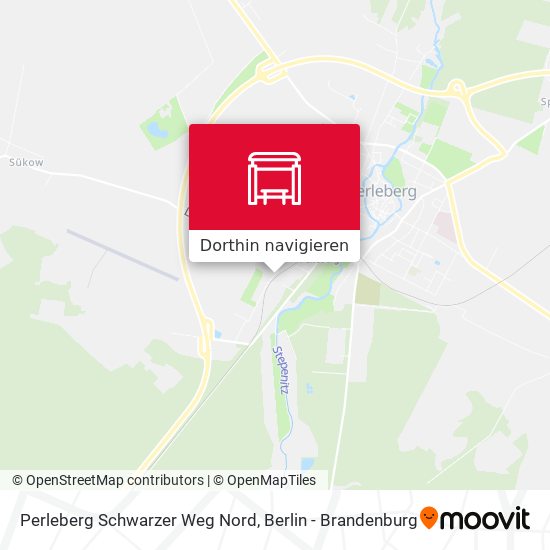 Perleberg Schwarzer Weg Nord Karte