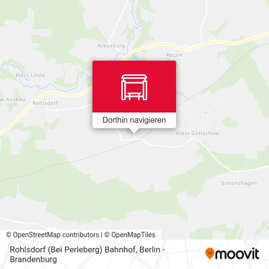 Rohlsdorf (Bei Perleberg) Bahnhof Karte