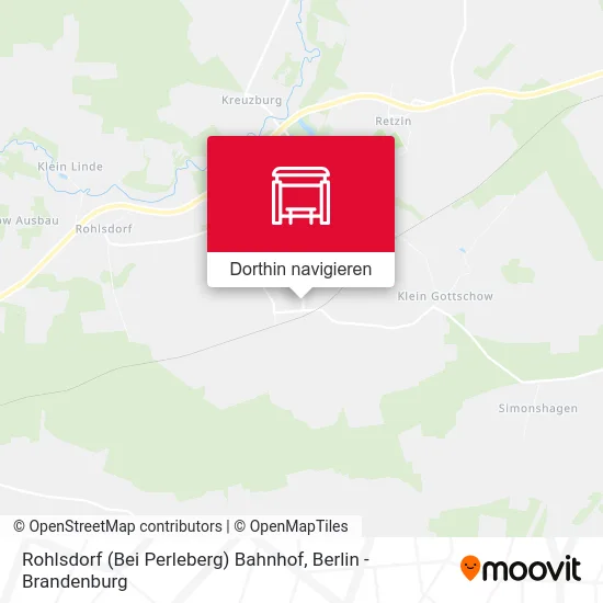 Rohlsdorf (Bei Perleberg) Bahnhof Karte
