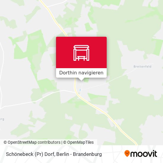 Schönebeck (Pr) Dorf Karte