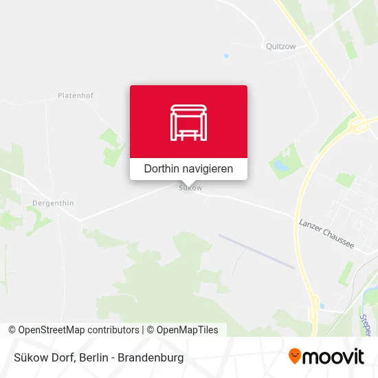 Sükow Dorf Karte