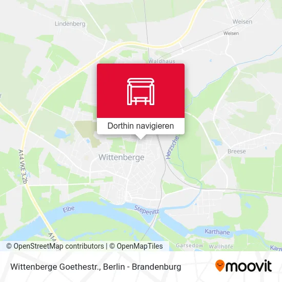 Wittenberge Goethestr. Karte