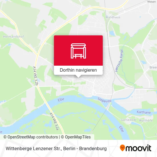 Wittenberge Lenzener Str. Karte