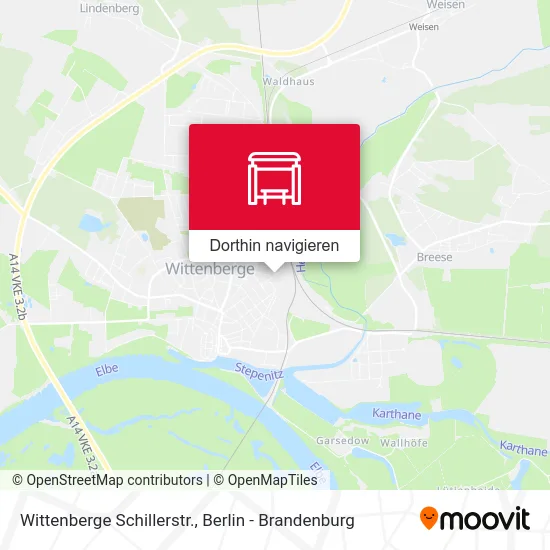 Wittenberge Schillerstr. Karte