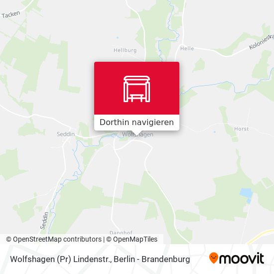Wolfshagen (Pr) Lindenstr. Karte