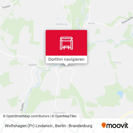 Wolfshagen (Pr) Lindenstr. Karte