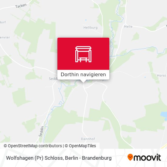 Wolfshagen (Pr) Schloss Karte