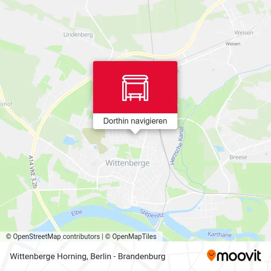 Wittenberge Horning Karte