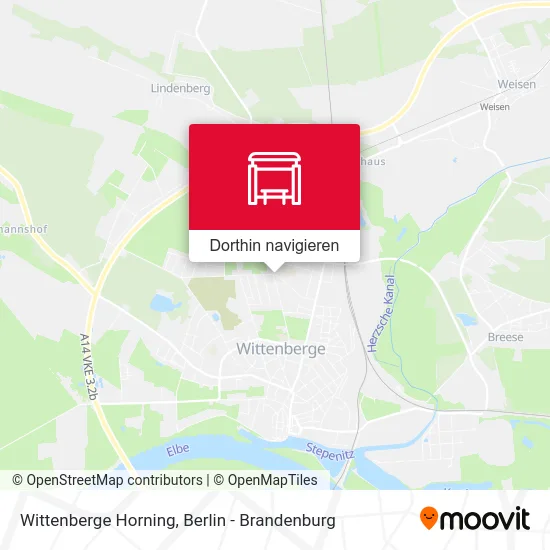 Wittenberge Horning Karte