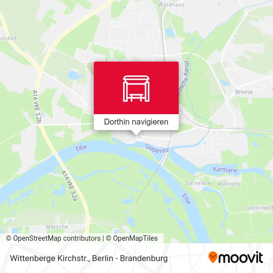 Wittenberge Kirchstr. Karte