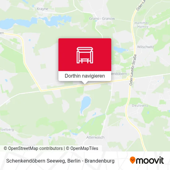 Schenkendöbern Seeweg Karte