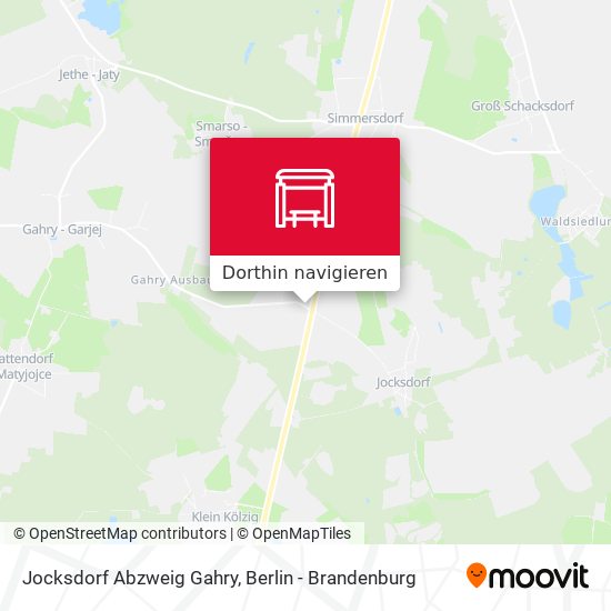 Jocksdorf Abzweig Gahry Karte