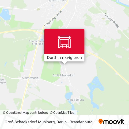 Groß Schacksdorf Mühlberg Karte