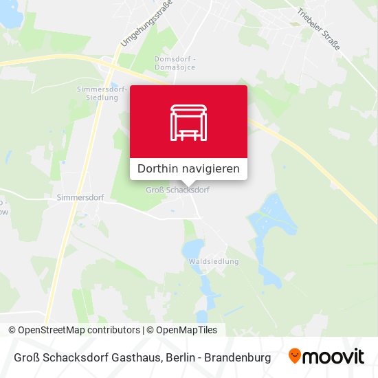 Groß Schacksdorf Gasthaus Karte