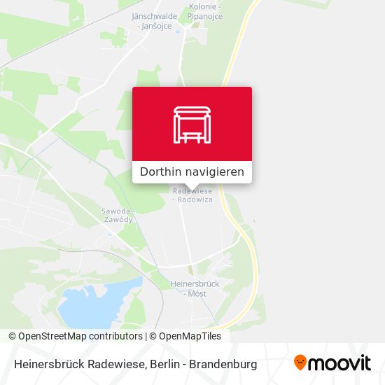 Heinersbrück Radewiese Karte