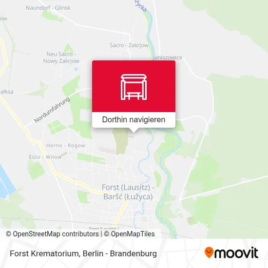 Forst Krematorium Karte