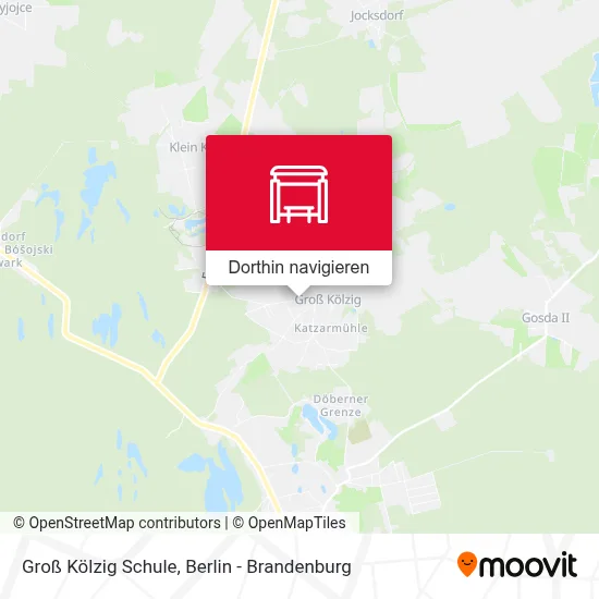 Groß Kölzig Schule Karte