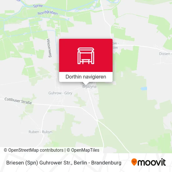 Briesen (Spn) Guhrower Str. Karte