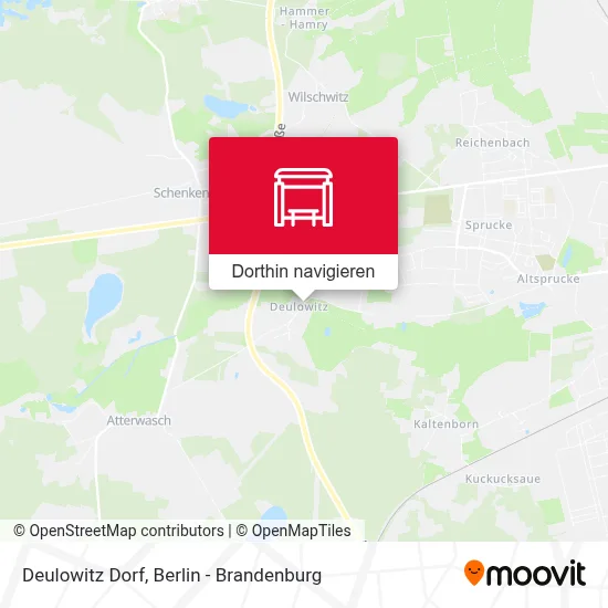 Deulowitz Dorf Karte