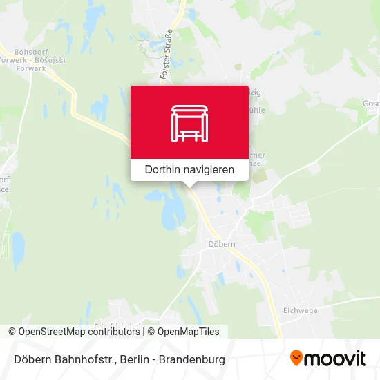 Döbern Bahnhofstr. Karte
