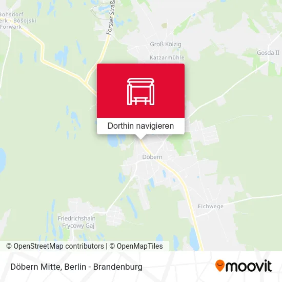 Döbern Mitte Karte