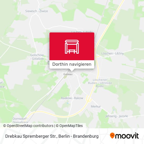 Drebkau Spremberger Str. Karte