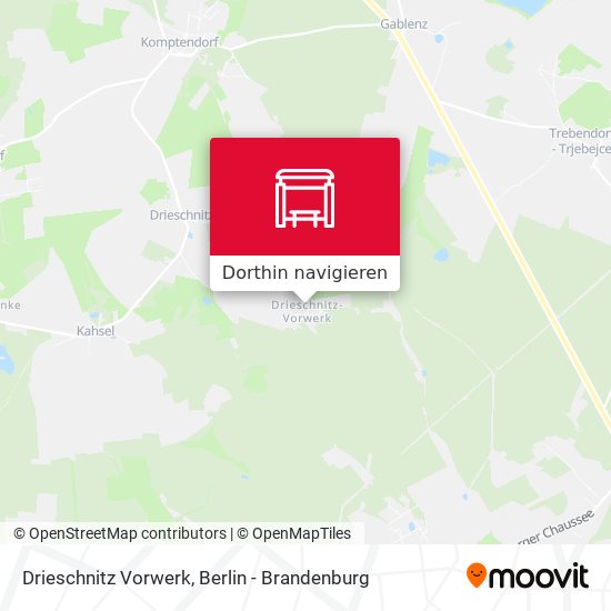 Drieschnitz Vorwerk Karte