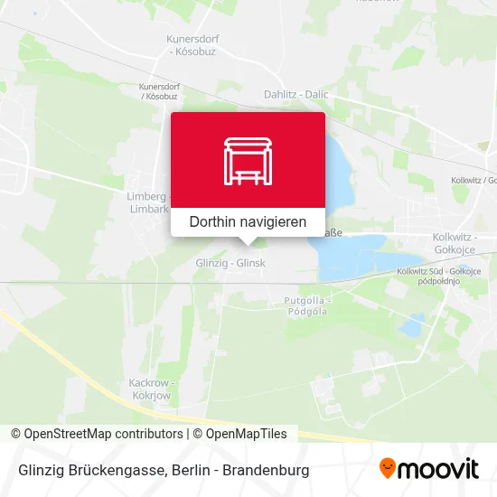 Glinzig Brückengasse Karte