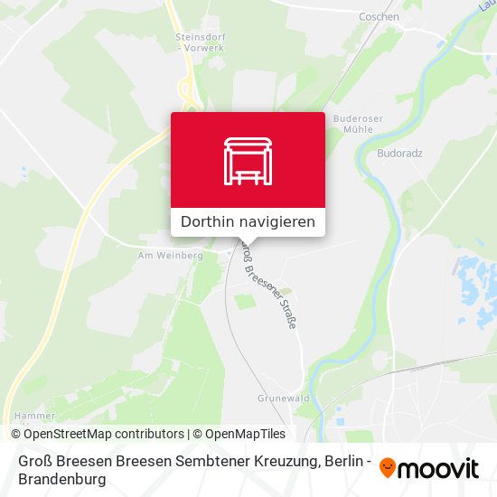 Groß Breesen Breesen Sembtener Kreuzung Karte