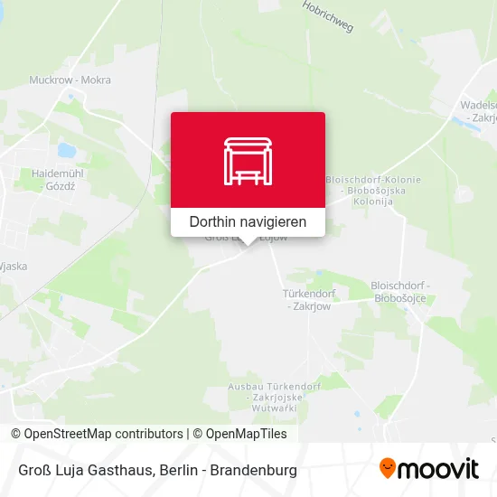 Groß Luja Gasthaus Karte