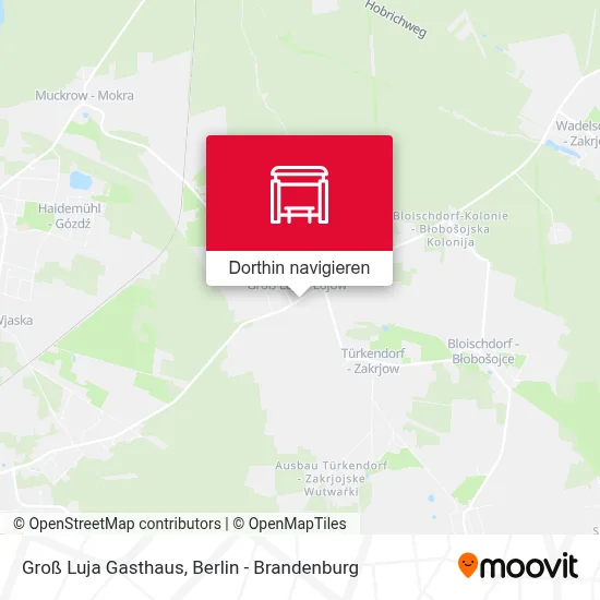 Groß Luja Gasthaus Karte