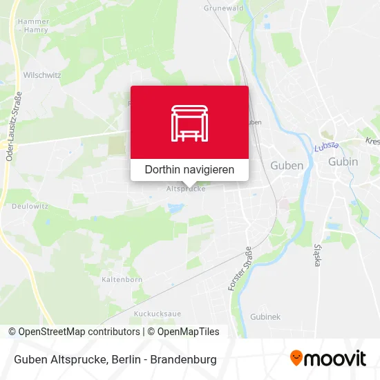 Guben Altsprucke Karte