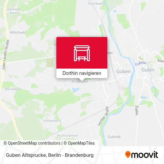 Guben Altsprucke Karte
