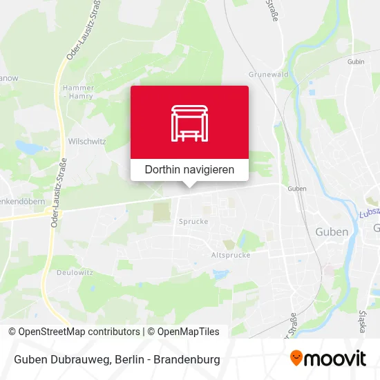 Guben Dubrauweg Karte